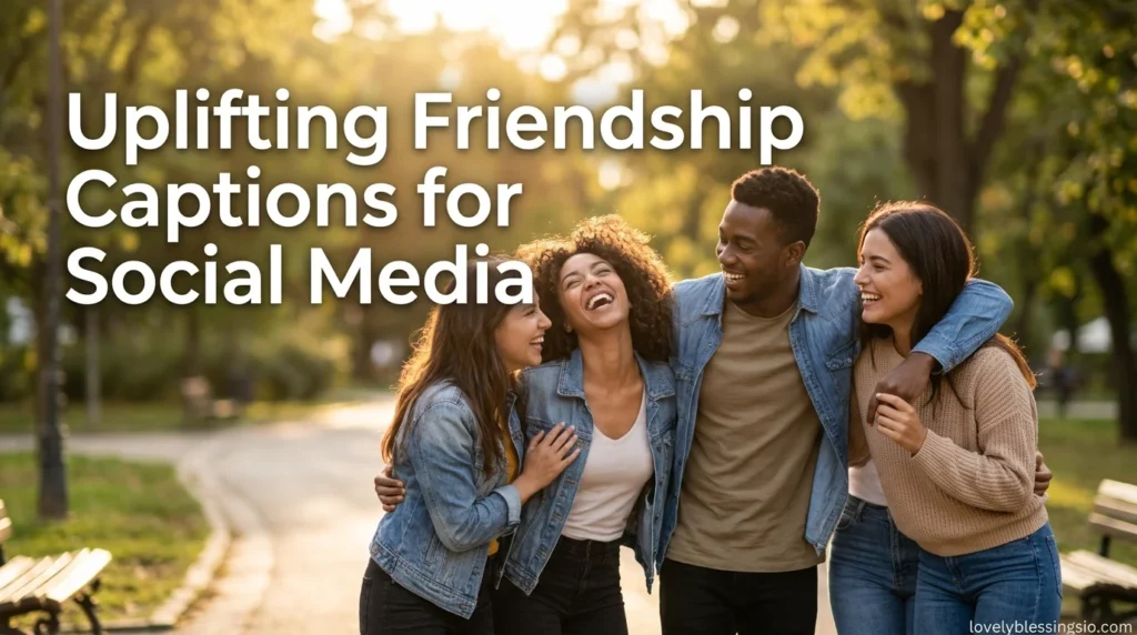Uplifting Friendship Captions for Social Media
