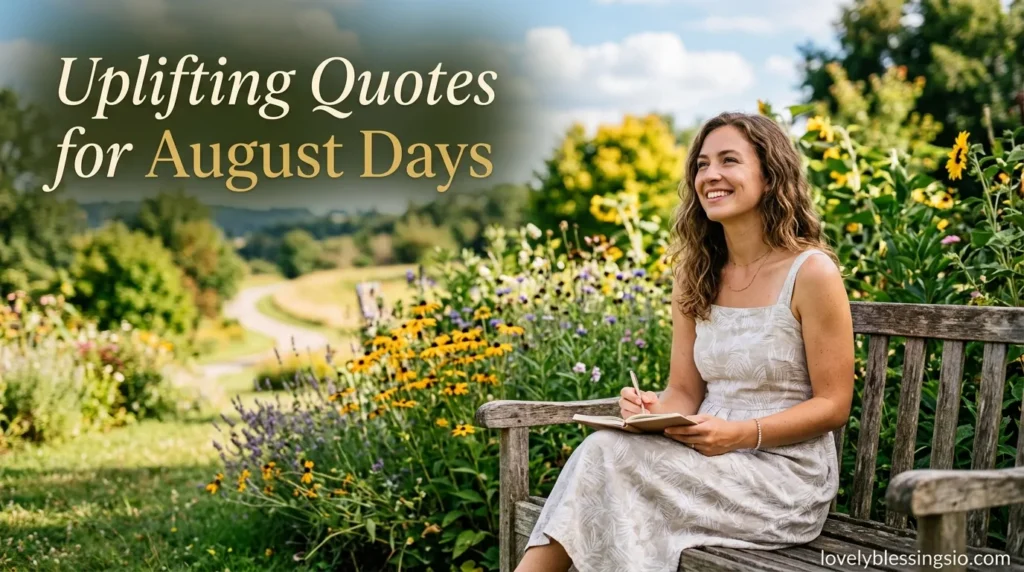 Uplifting Quotes for August Days