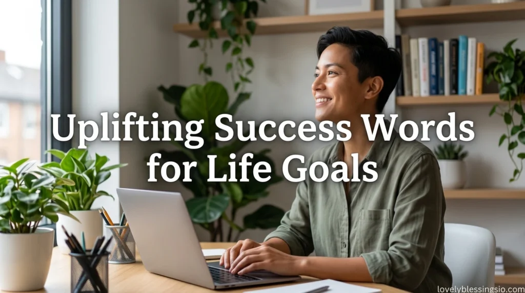 Uplifting Success Words for Life Goals
