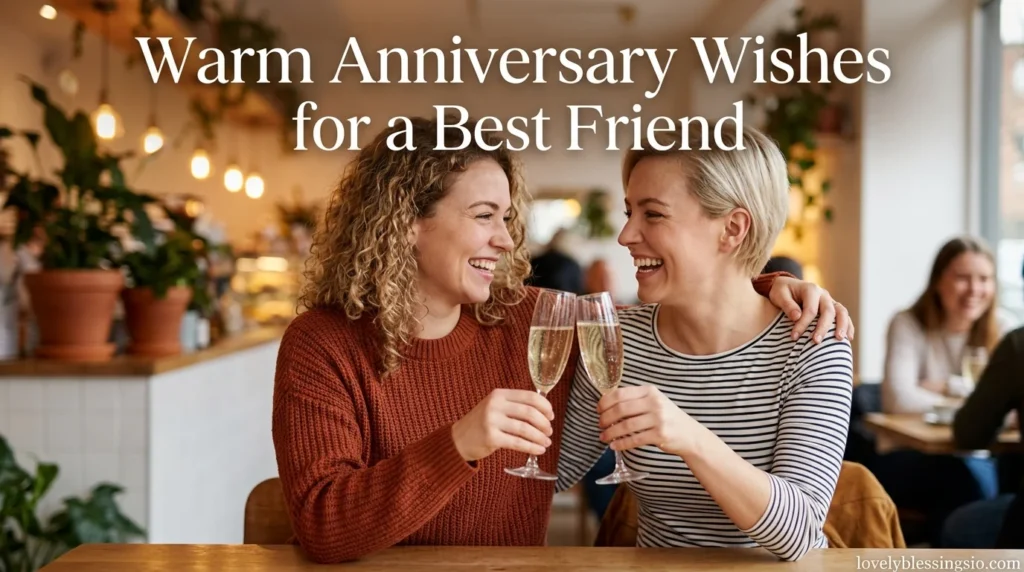 Warm Anniversary Wishes for a Best Friend