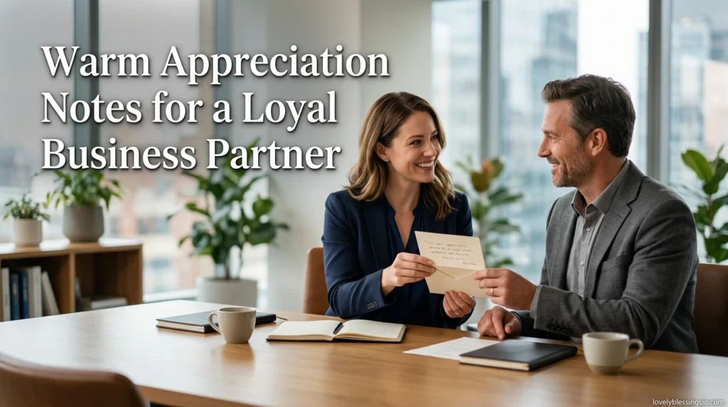 Warm Appreciation Notes for a Loyal Business Partner