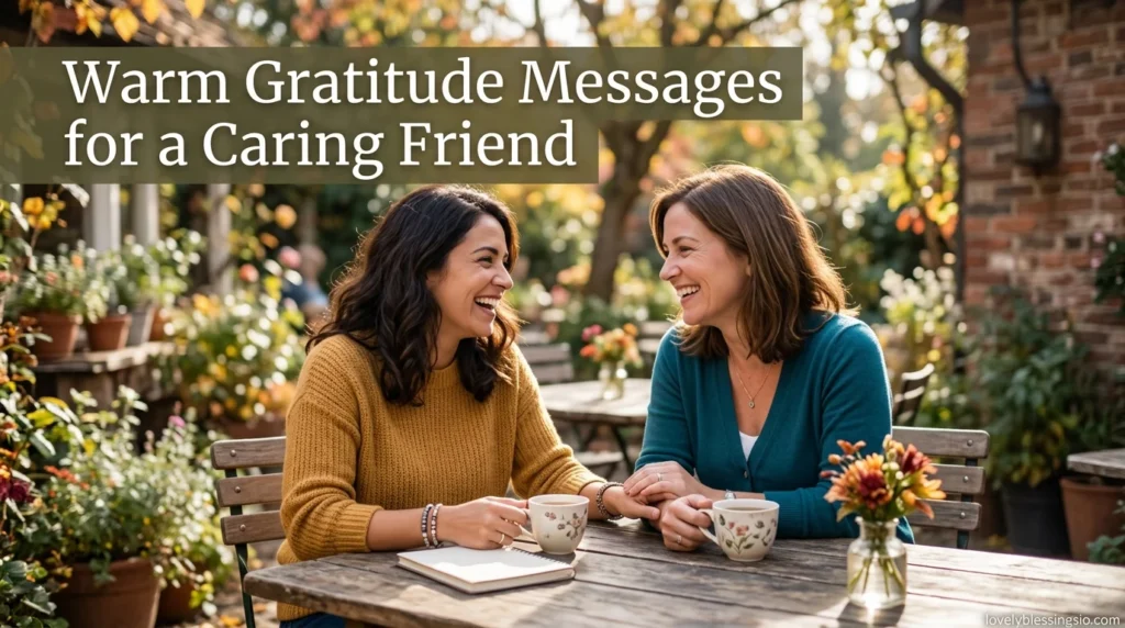 Warm Gratitude Messages for a Caring Friend