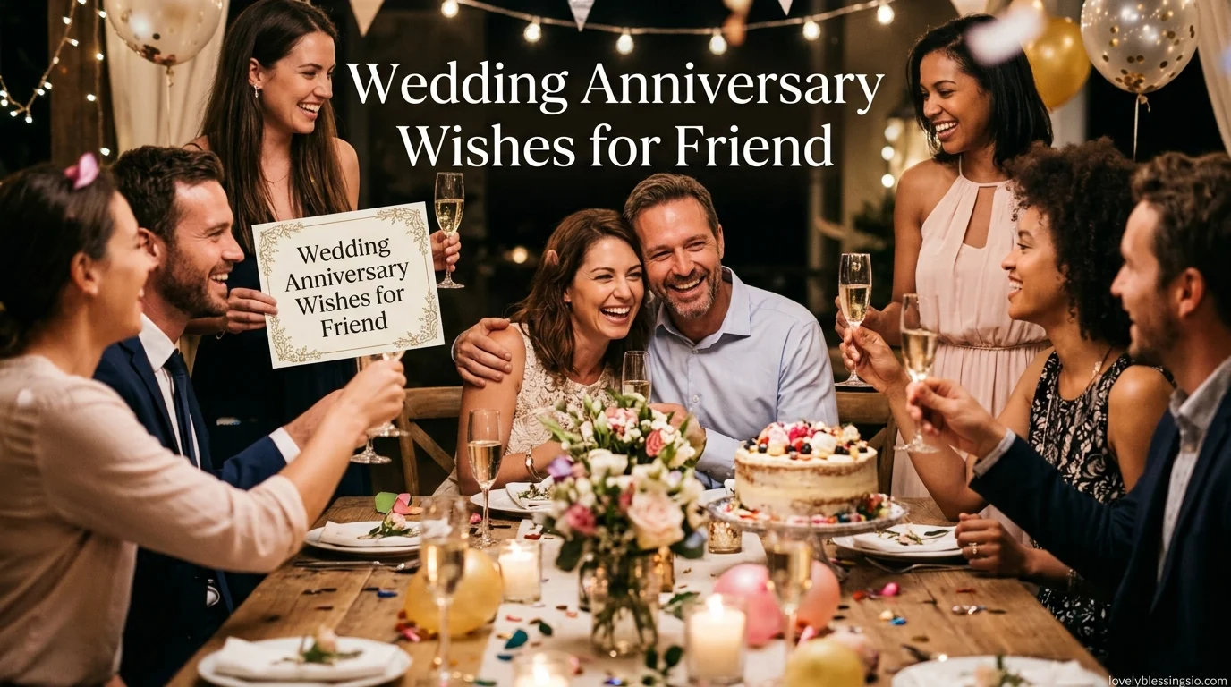 Wedding Anniversary Wishes for Friend