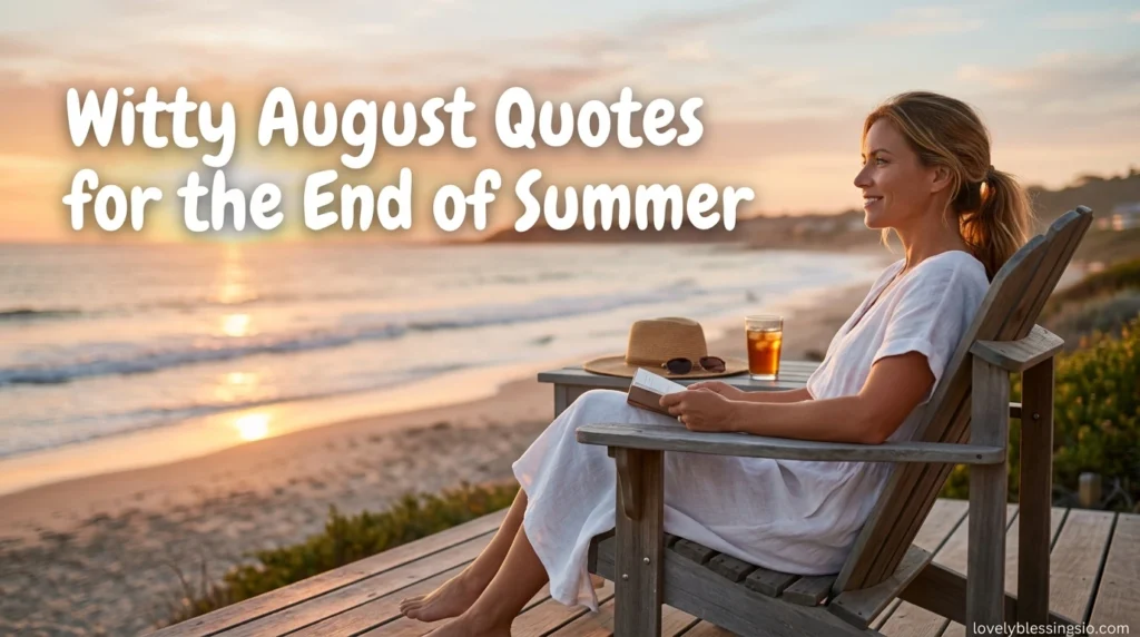 Witty August Quotes for the End of Summer