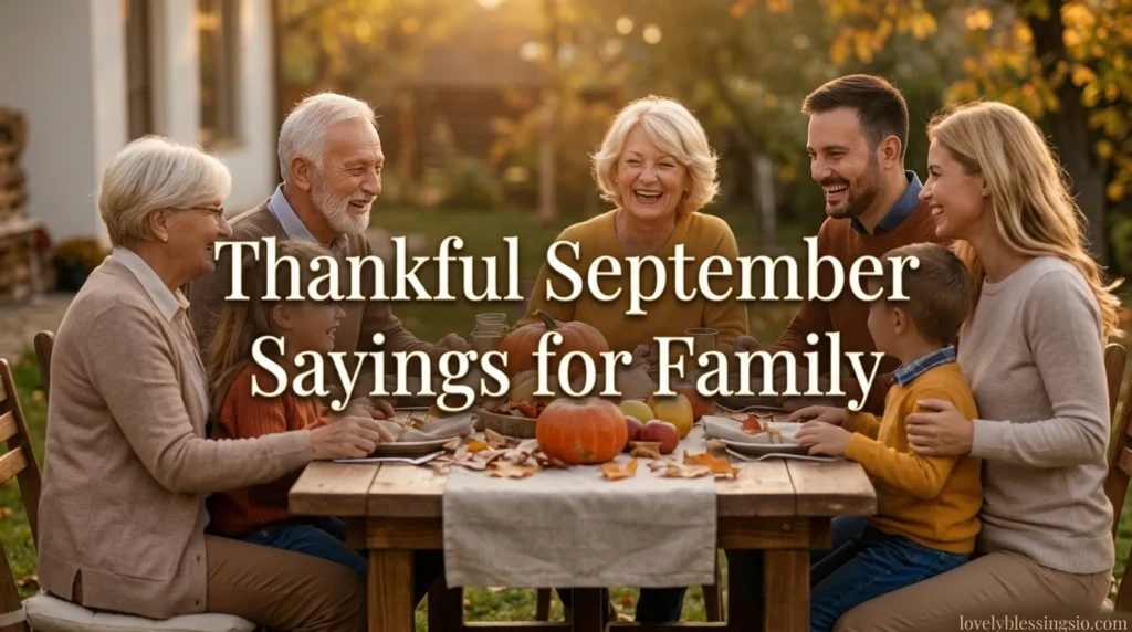 Thankful September Sayings for Family