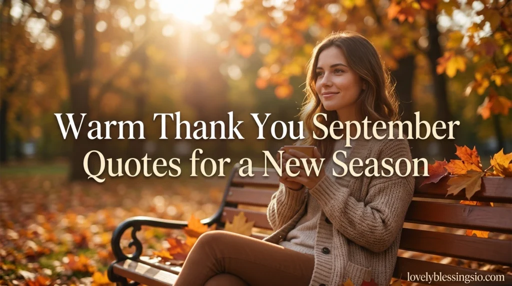 Warm Thank You September Quotes for a New Season